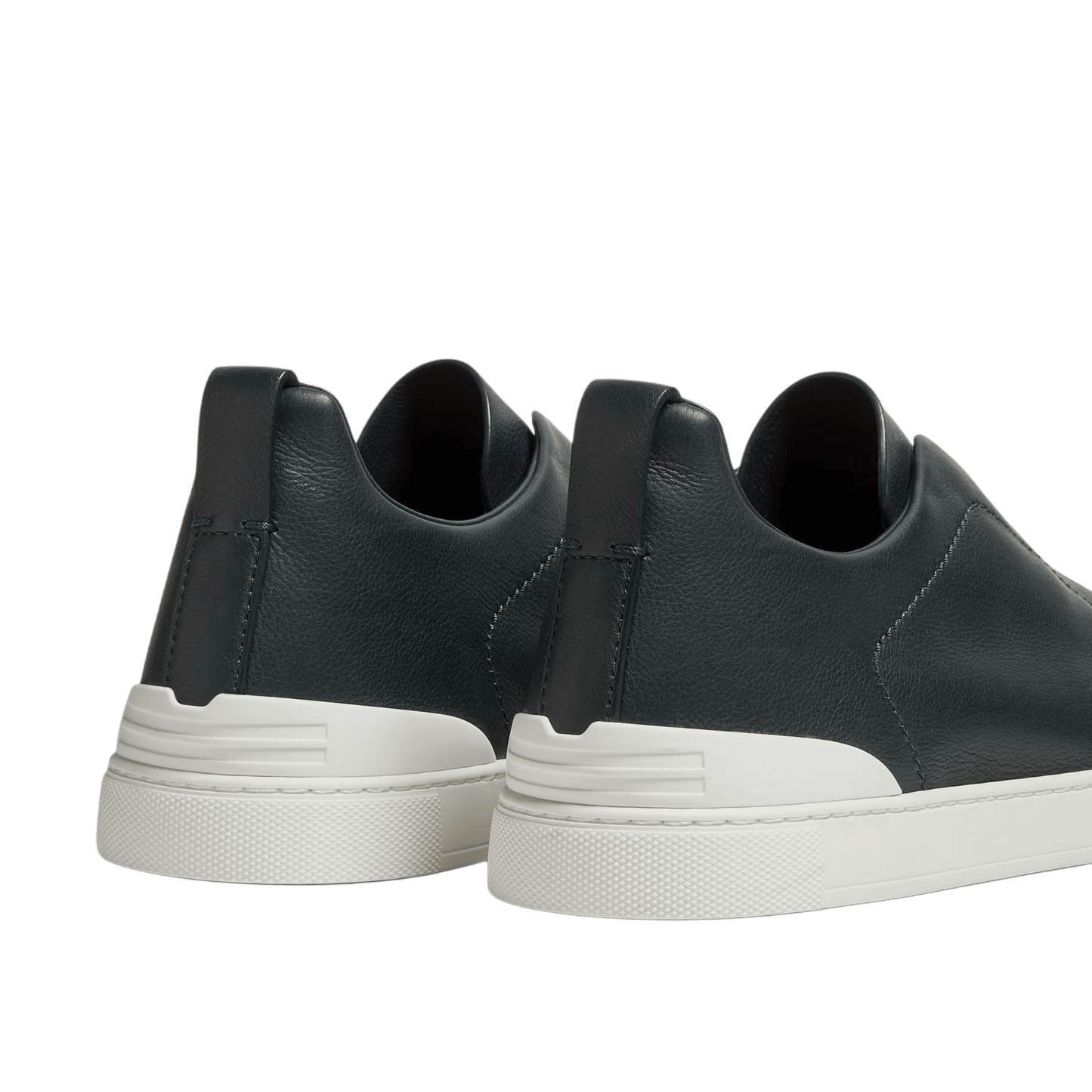 Zegna Men's Triple Stitch SECONDSKIN Leather Sneakers