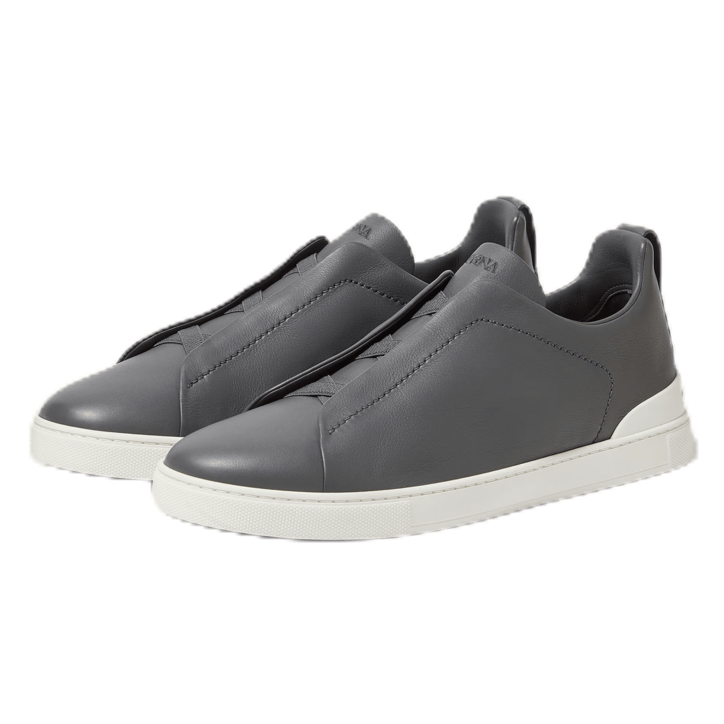 Zegna Men's Triple Stitch SECONDSKIN Leather Sneakers