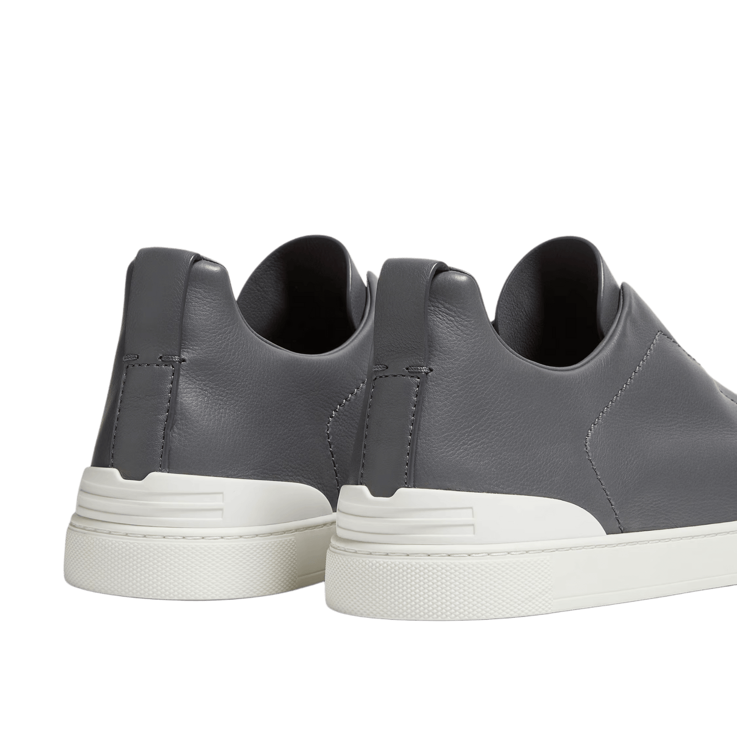 Zegna Men's Triple Stitch SECONDSKIN Leather Sneakers