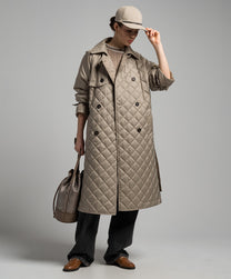 Brunello Cucinelli Women's Double-breasted Quilted Trench Coat