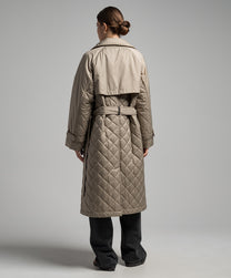Brunello Cucinelli Women's Double-breasted Quilted Trench Coat