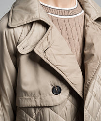 Brunello Cucinelli Women's Double-breasted Quilted Trench Coat