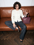 Goyard Anjou Mini bag - Burgundy - Model photo