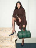 Goyard Barrel 40 Sports Bag - Green - Model photo
