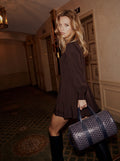 Goyard Barrel 40 Sports Bag - Navy Blue - Model photo