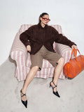Goyard Barrel 40 Sports Bag - Orange - Model photo