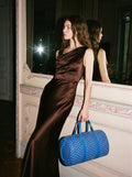 Goyard Barrel 40 Sports Bag - Sky Blue - Model photo