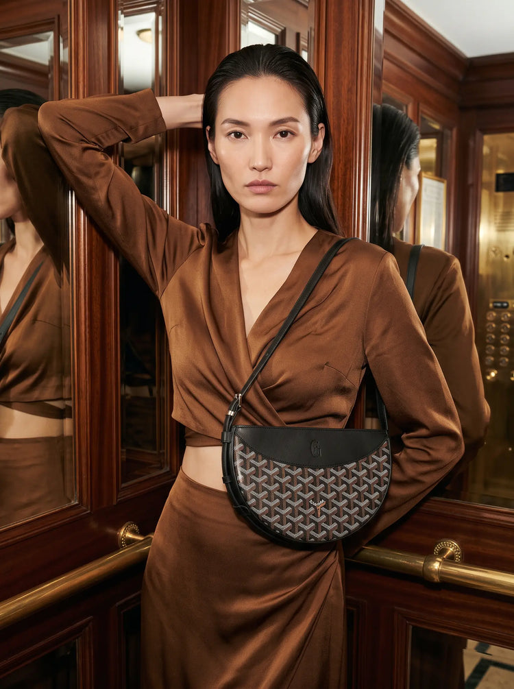 Goyard Hirondelle bag - Black - Model photo
