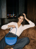 Goyard Hirondelle bag - Sky Blue - Model photo
