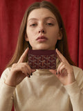 Goyard Saint-Sulpice Card Wallet - Burgundy - Model photo