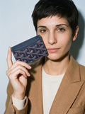 Goyard Saint-Sulpice Card Wallet - Navy Blue - Model photo