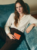 Goyard Saint-Sulpice Card Wallet - Orange - Model photo