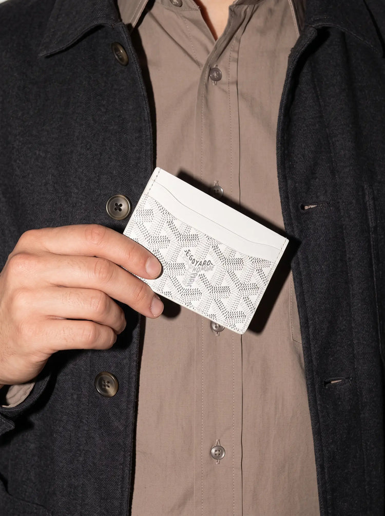 Goyard Saint-Sulpice Card Wallet - White - Model photo