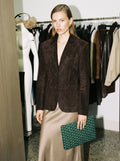 Goyard Senat MM Pouch - Green - Model photo