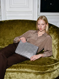 Goyard Senat MM Pouch - Grey - Model photo
