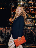 Goyard Senat MM Pouch - Orange - Model photo