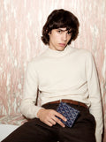 Goyard Victoire Wallet - Navy Blue - Model photo
