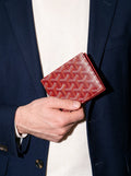 Goyard Victoire Wallet - Red - Model photo