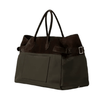 <tc>The Row</tc> Sac fourre-tout en toile et cuir à boucle inversée Margaux 17