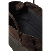 <tc>The Row</tc> Sac fourre-tout en toile et cuir à boucle inversée Margaux 17