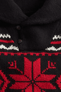 <tc>Ralph Lauren</tc> Suéter de algodón con copos de nieve para hombre