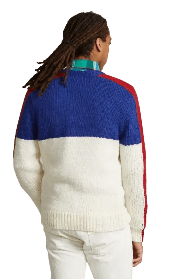 <tc>Ralph Lauren</tc> Suéter de mezcla de lana para hombre, estilo polo de esquí