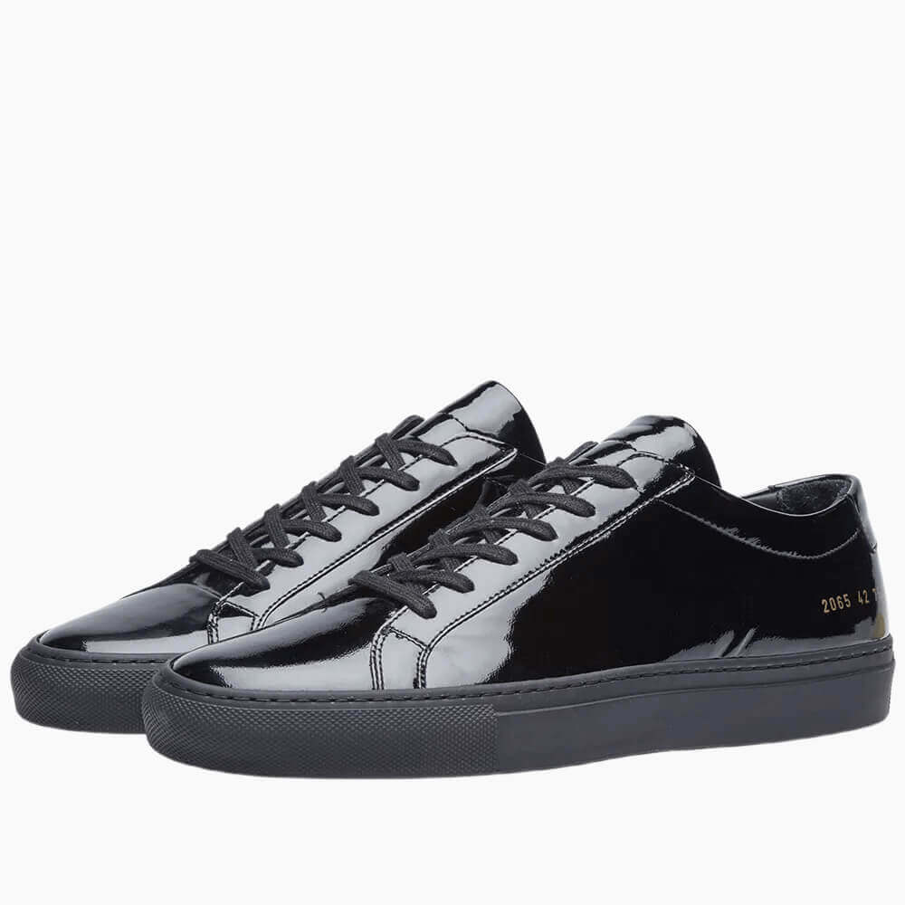 Men's  Achilles Leather Low-Top Gloss Sneakers