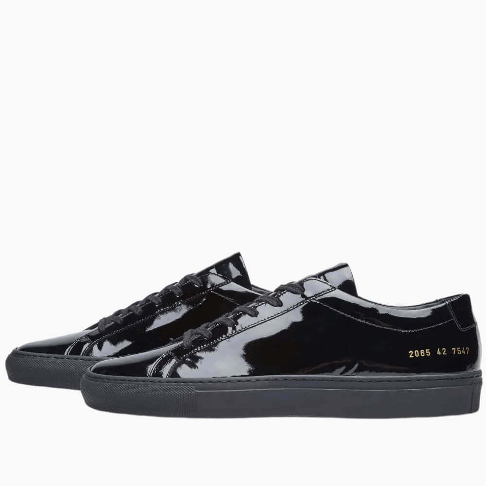 Men's  Achilles Leather Low-Top Gloss Sneakers