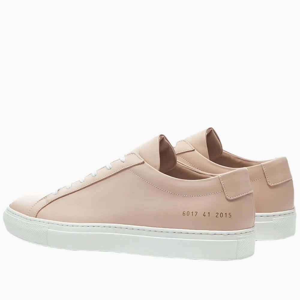 Common Projects Women's Achilles Leather Low-Top White Sole Sneakers